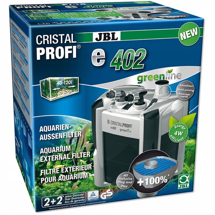 JBL e402 GreenLine Filtr do zbiorników 40-120L