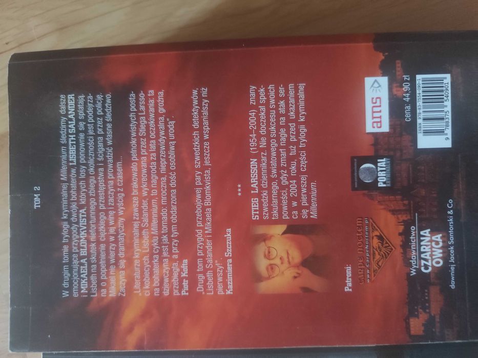 Książki millenium stieg Larsson 1,2,3 tom