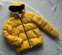 Tommy hilfiger jeans kurtka zimowa narty żółta M piękna ciepła