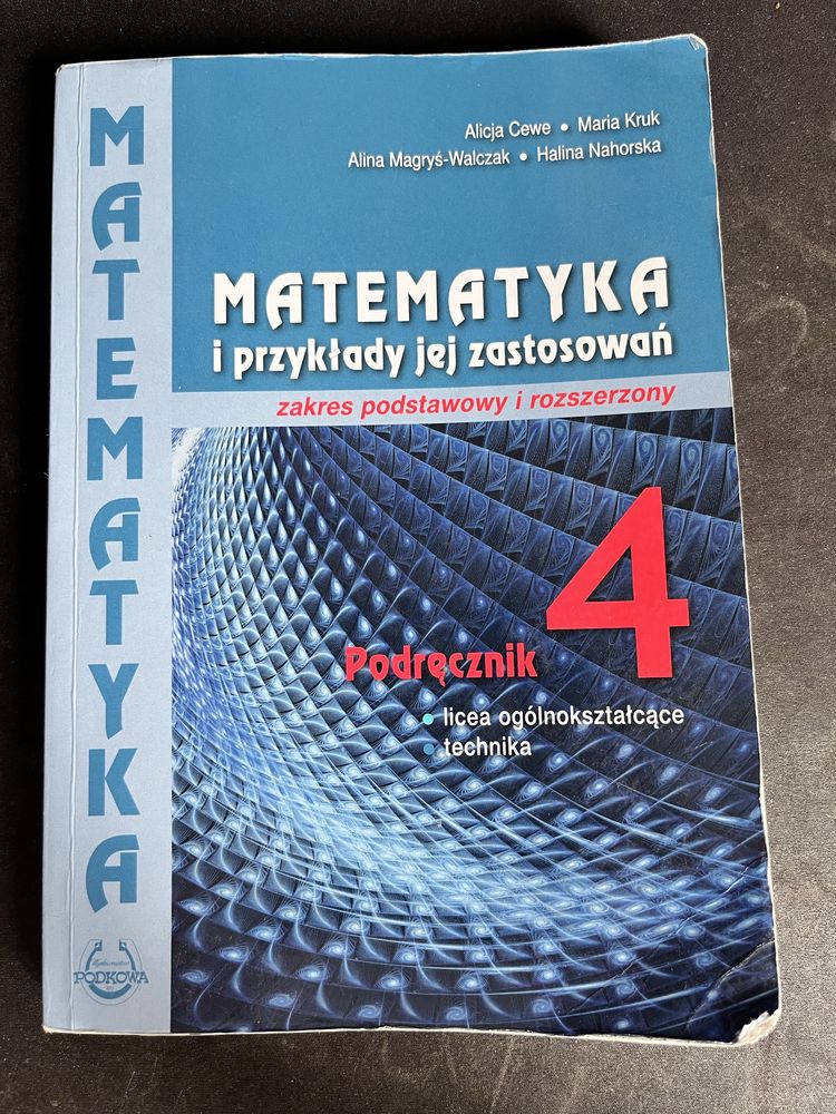 Matematyka i przykłady jej zastosowań 4 podrecznik od matematyki