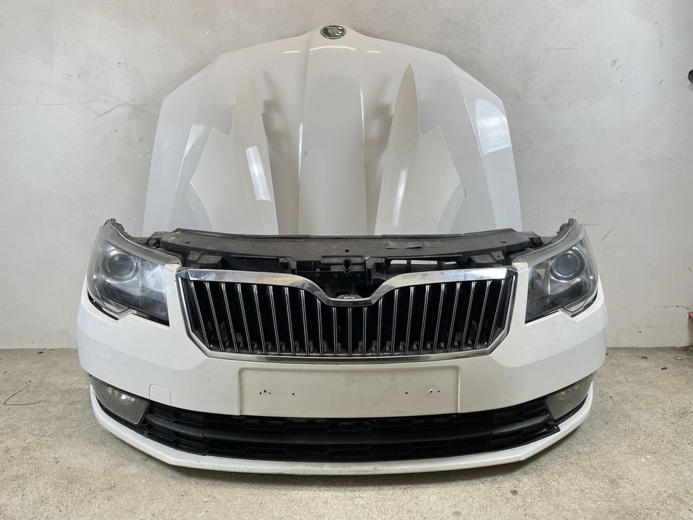 Kompletny przód Skoda Superb II 2 lift zderzak maska lampy