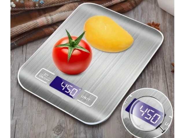 Waga GASTRONOMICZNA KUCHENNA elektroniczna LCD do 10 KG Srebrna