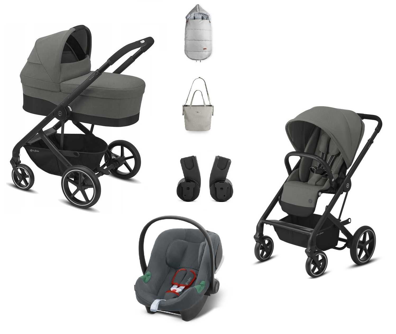 Cybex 5w1 Balios S Lux spacerówka +gondola + fotelik , 3w1