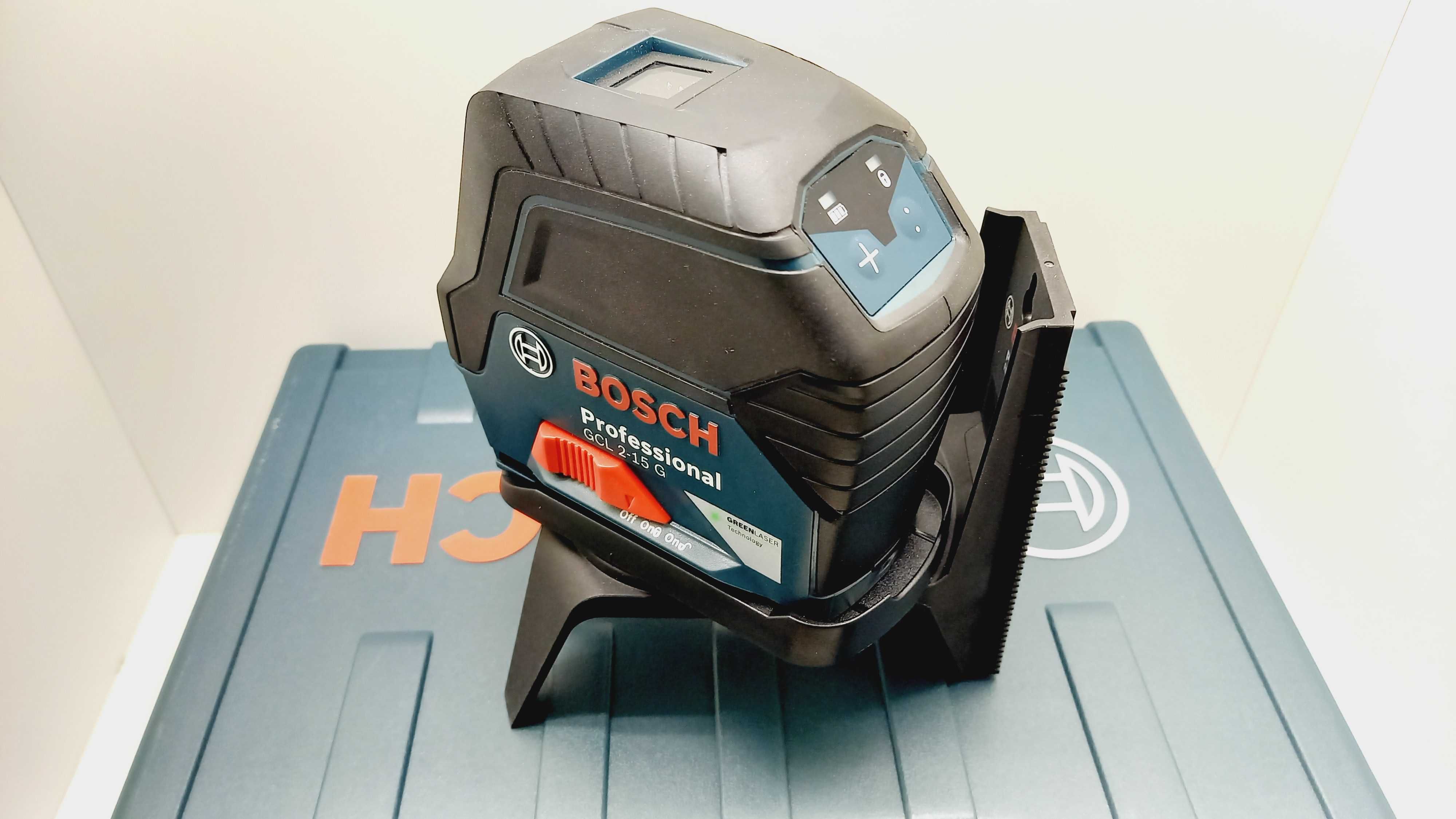 Laser krzyżowy Bosch PRO GCL-2-15G  Zielony  BDB Stan zestaw!