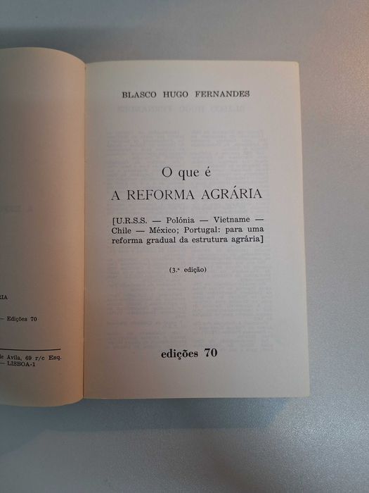 O que é a Reforma Agrária - Blasco Hugo Fernandes (3ª edição)