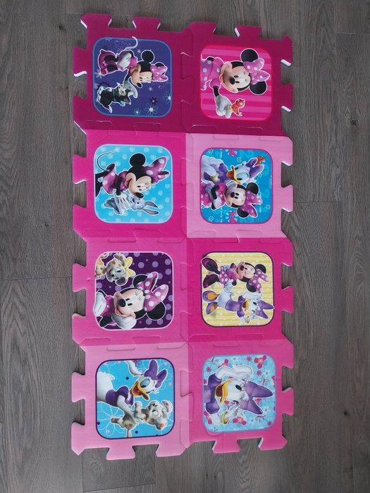 Piankowe, duże puzzle Myszka Minnie