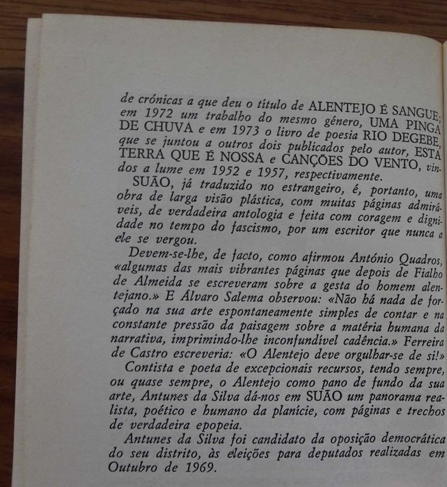 Suão de Antunes da Silva - 1º Edição 1974