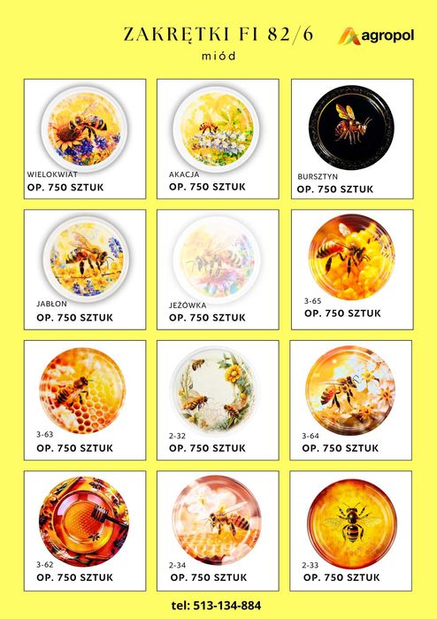 SŁOIKI 0.9 SŁOIK do miodu 900 ml SŁÓJ TO-900 0,9 zgrzany  paleta 672