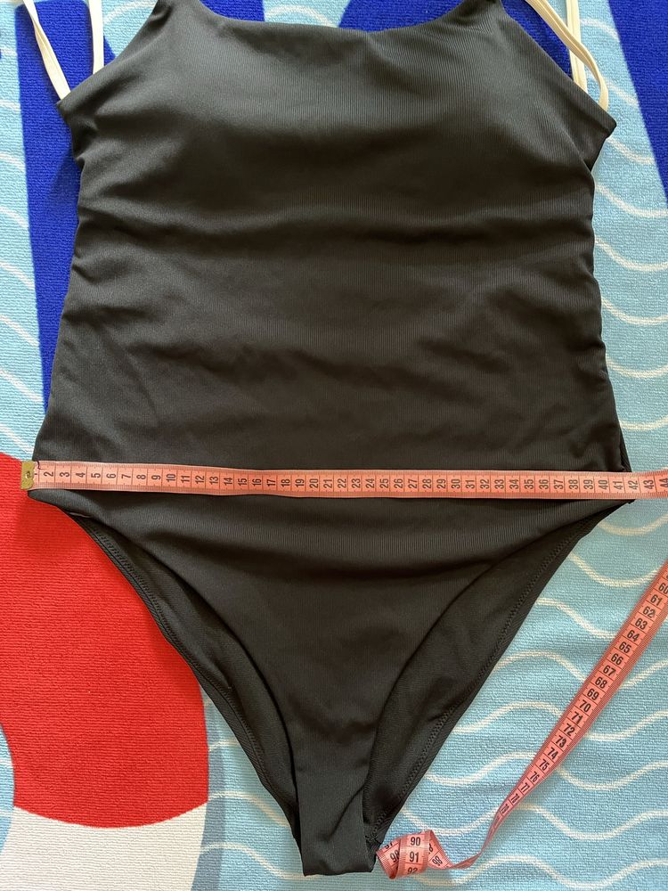 Купальник Primark розмір 14 EUR 42 чорний рубчик суцільний