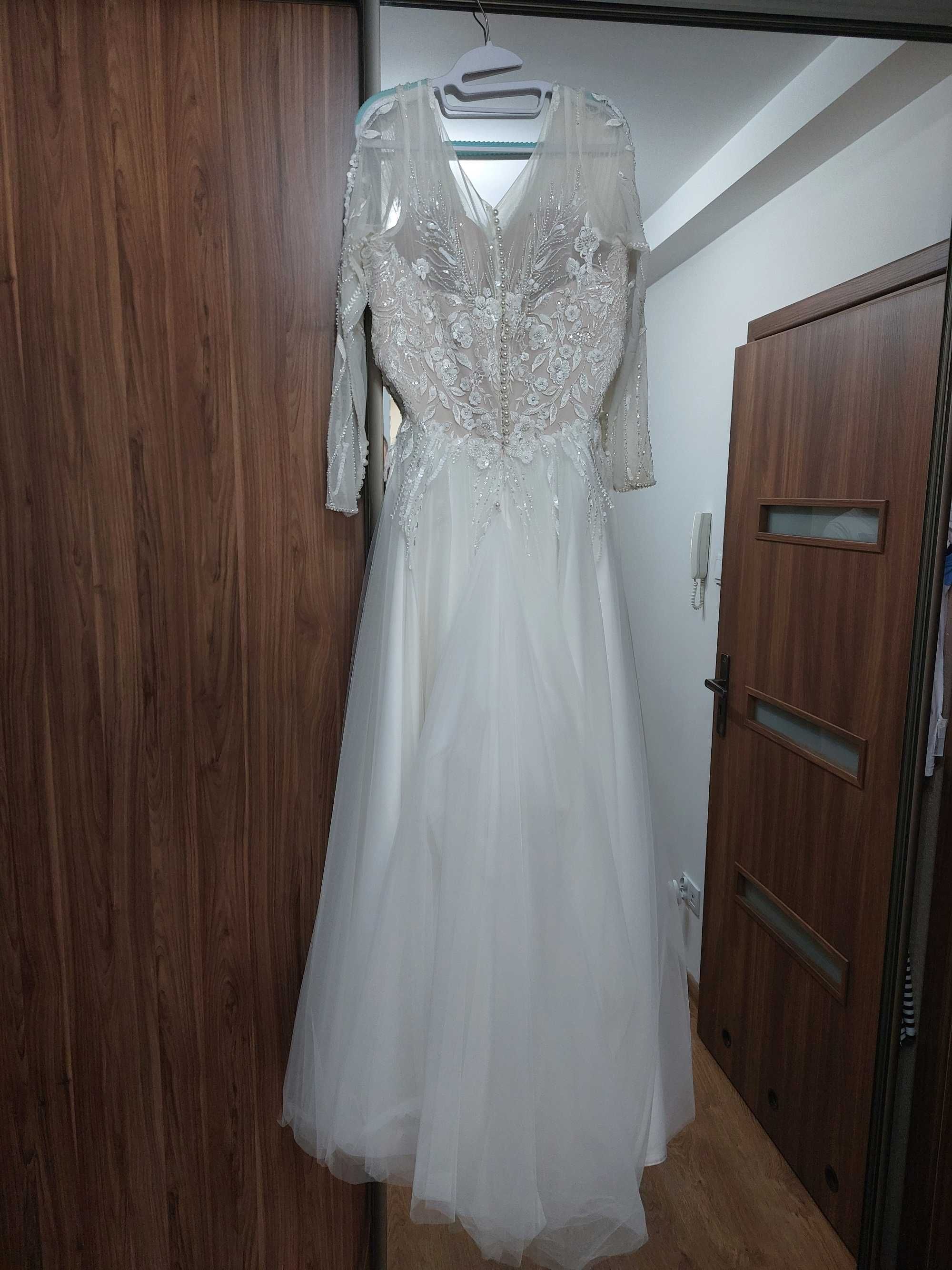 Suknia ślubna 180cm r40/42