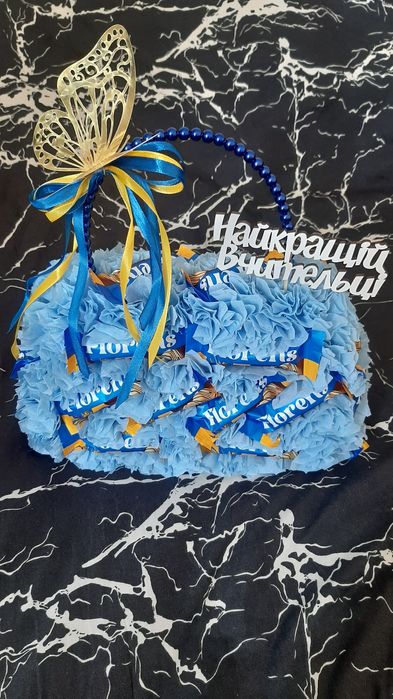 Букеты с атласной ленты