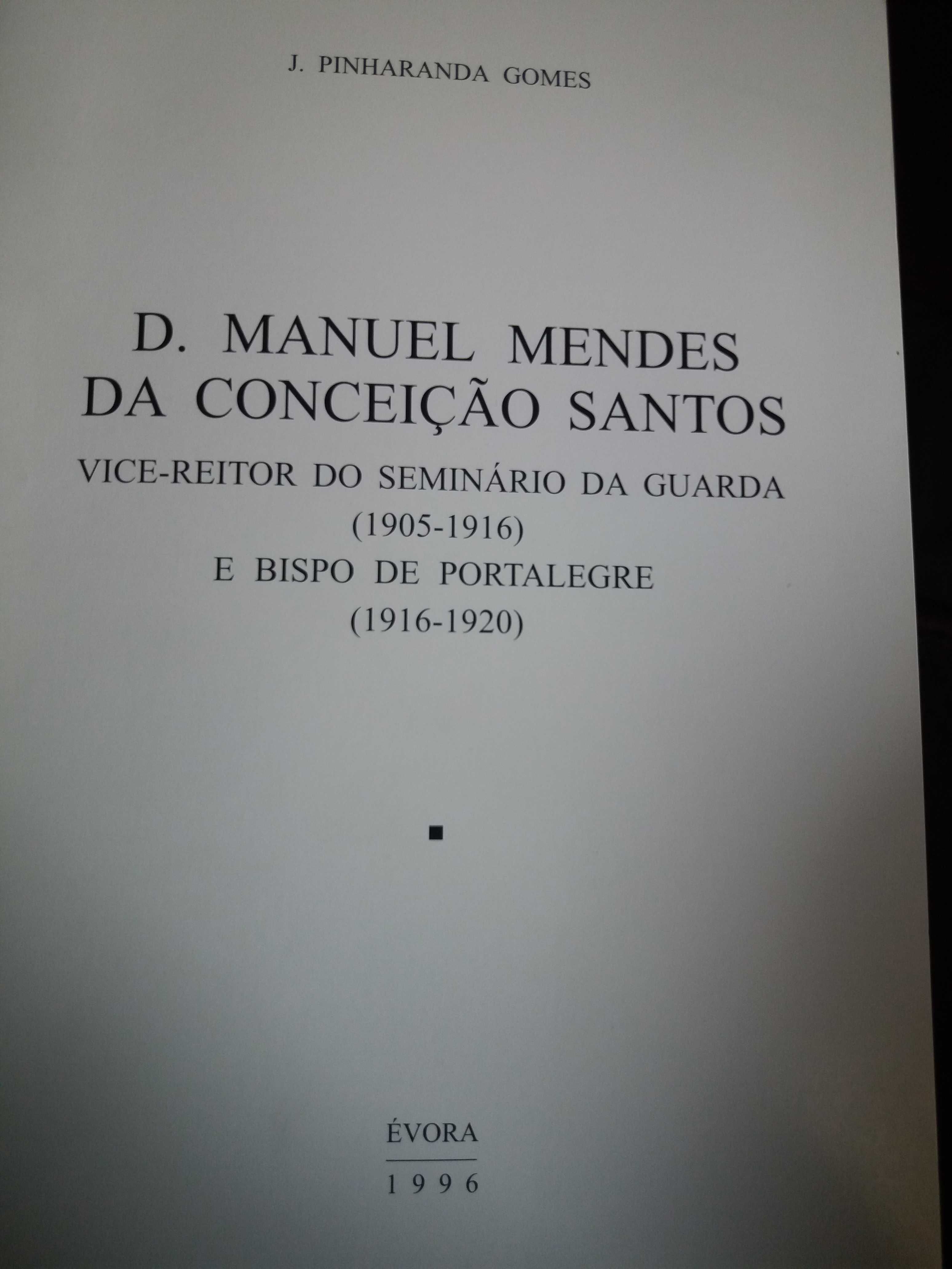 livro   vida e obra de D. Manuel Mendes da Conceição Santos