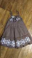 Платье на девочку 3-4 года цвет шоколад