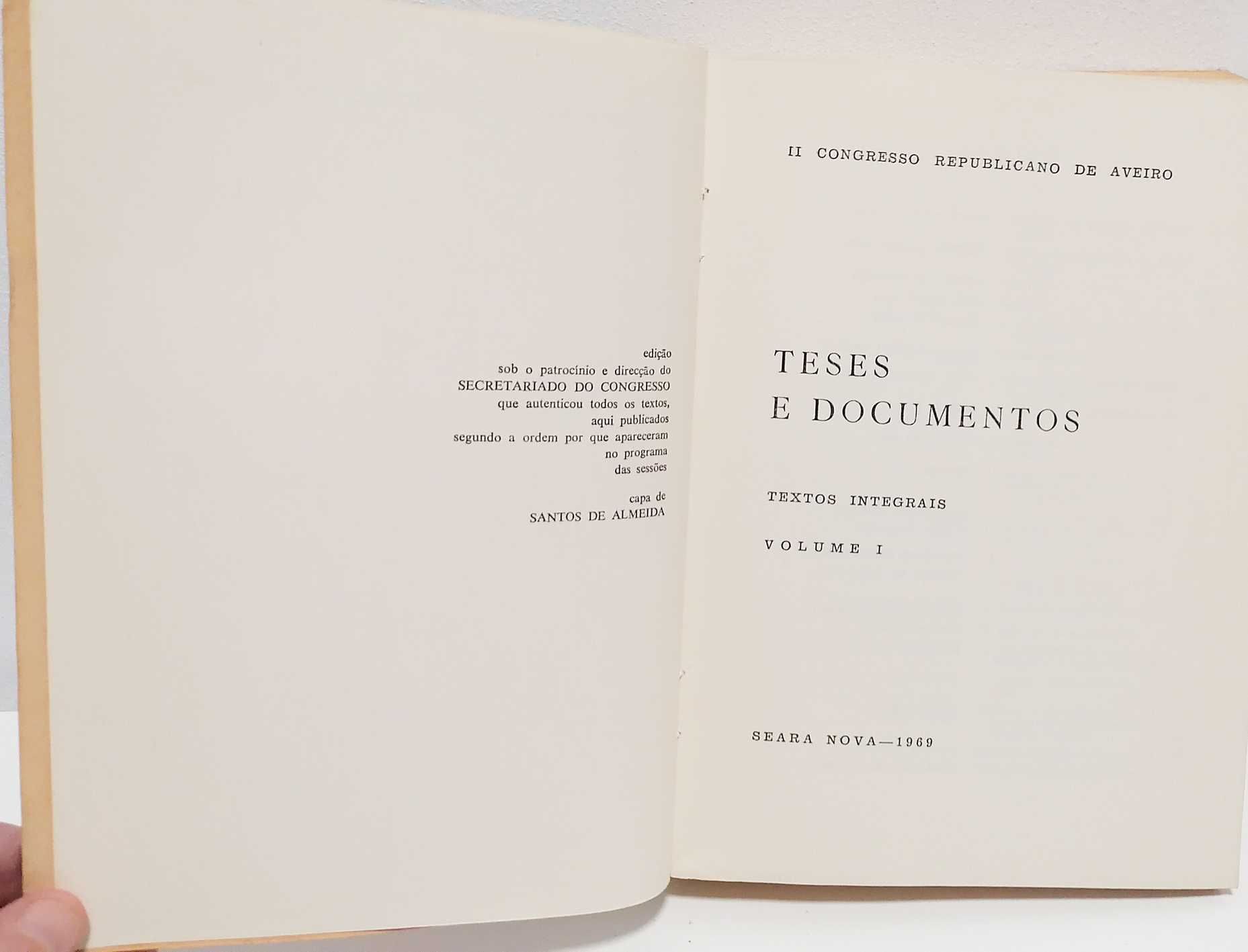 Livro - II Congresso Republicano de Aveiro - (Volume I)