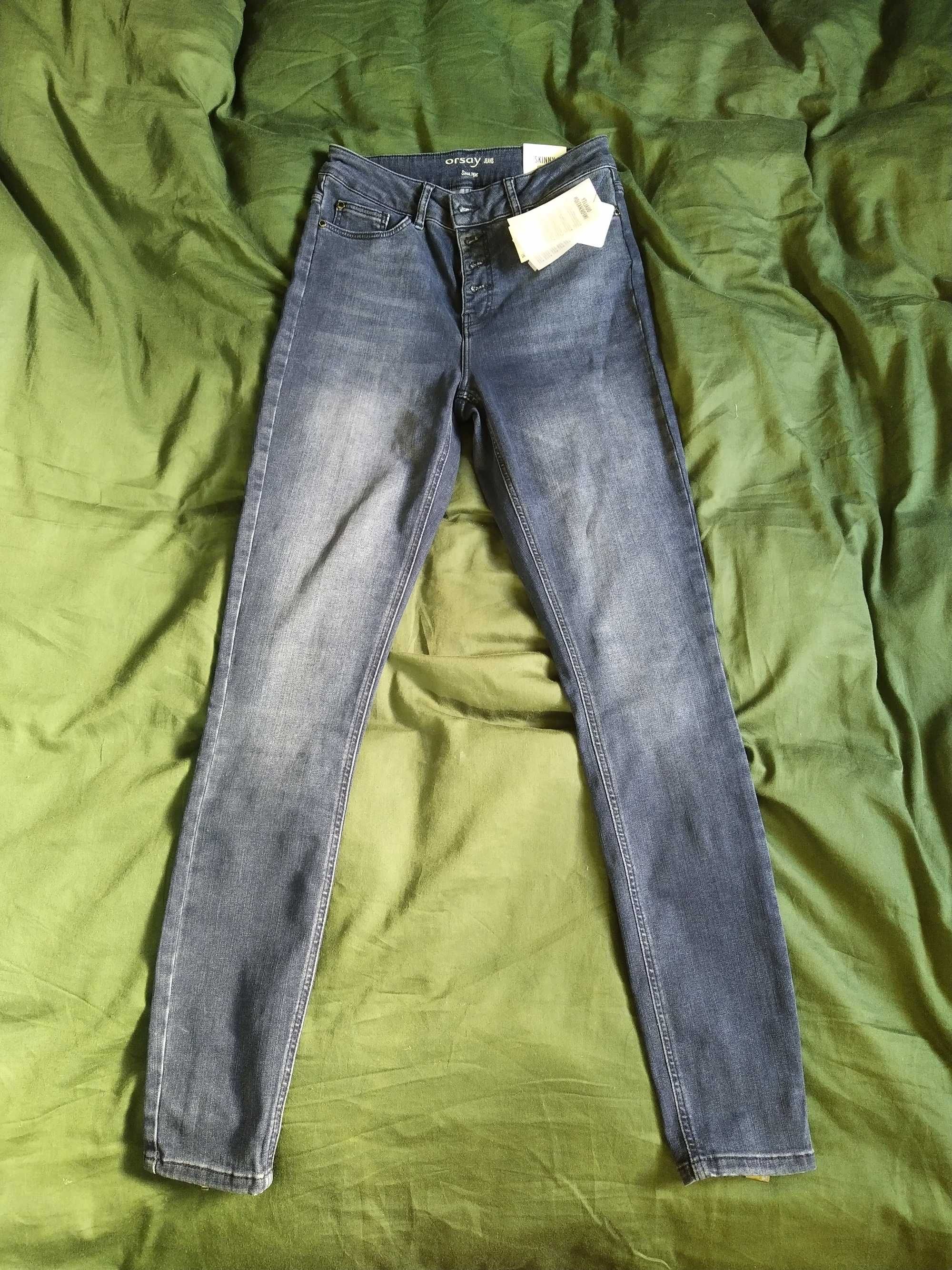 Nowe jeansy Orsay, z metką, rozmiar 38.