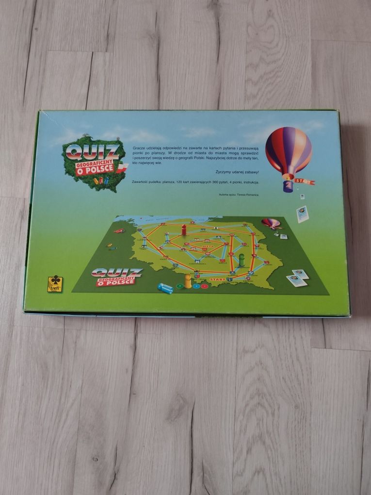 Gra planszowa Quiz geograficzny o Polsce