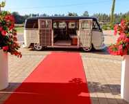 Klimatycznie do Ślubu, zabytkowy klasyczny samochód boho vintage vw T1