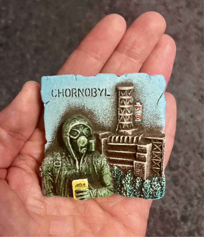 Czarnobyl-magnes . Orginal przywieziony w 2019r.