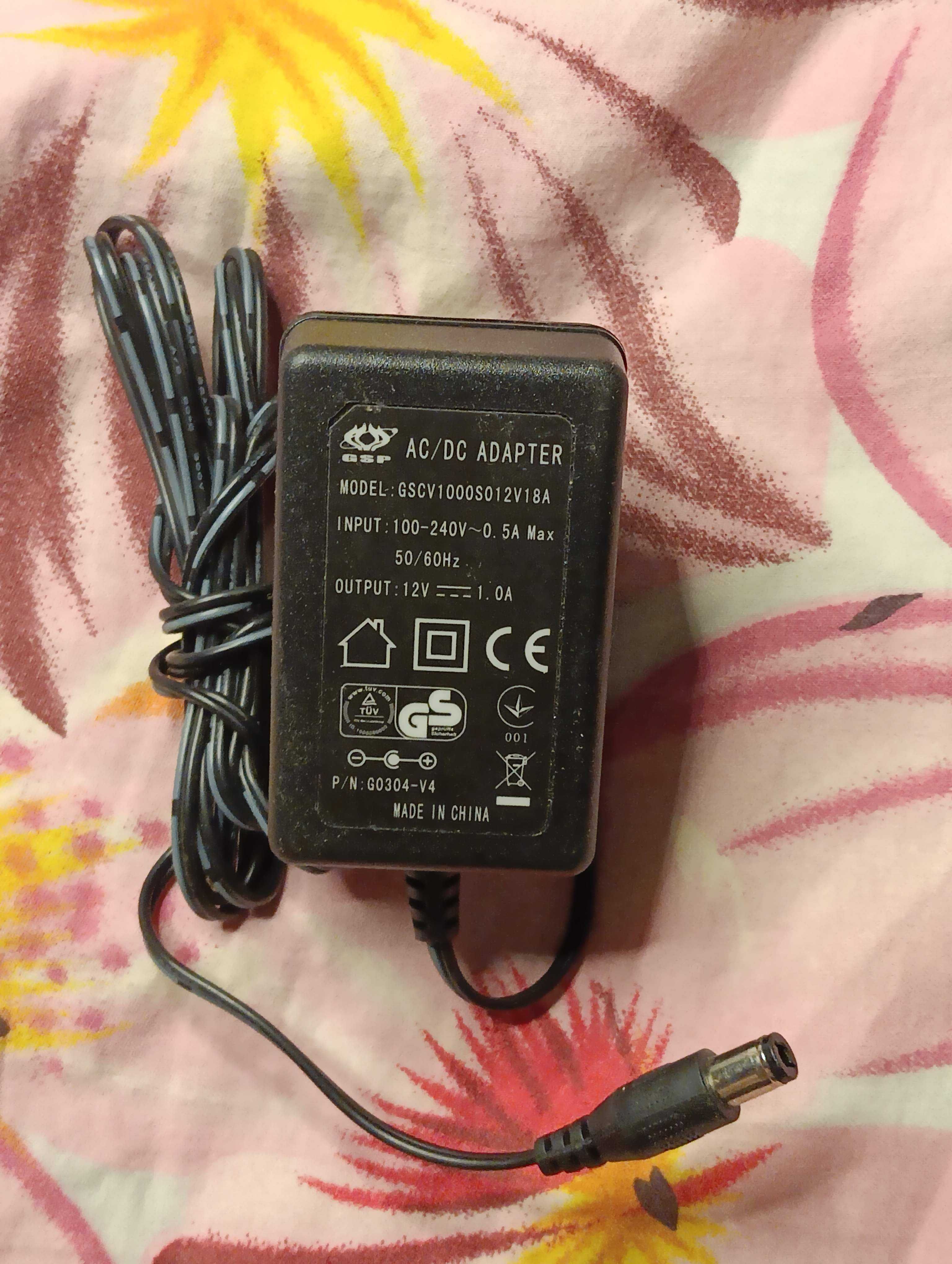 Блок живлення питания 12V 1.0A (6.5×3.0mm)