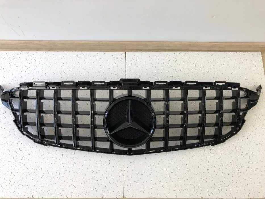 Решетка радиатора на Mercedes w205,w212,W213,CLA117,w222,w166 GLAx156