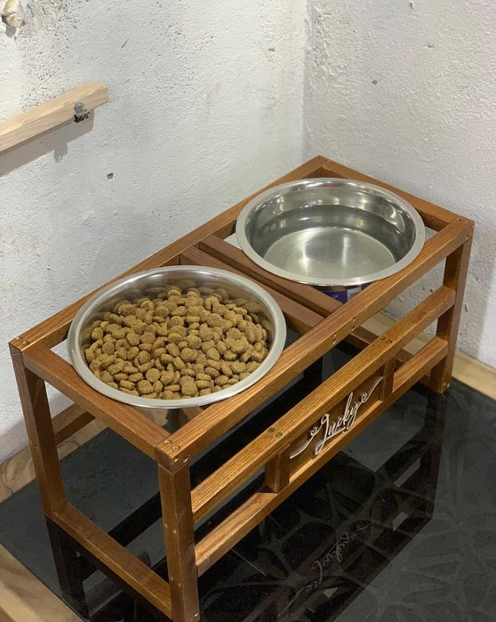 Подарунок для собаки! Підставка для лабрадора, миски 1,8 л в комплекті