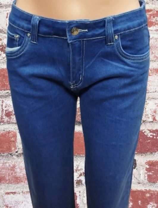 spodnie jeansy plus size trang collection r 2xl(44) blue denim