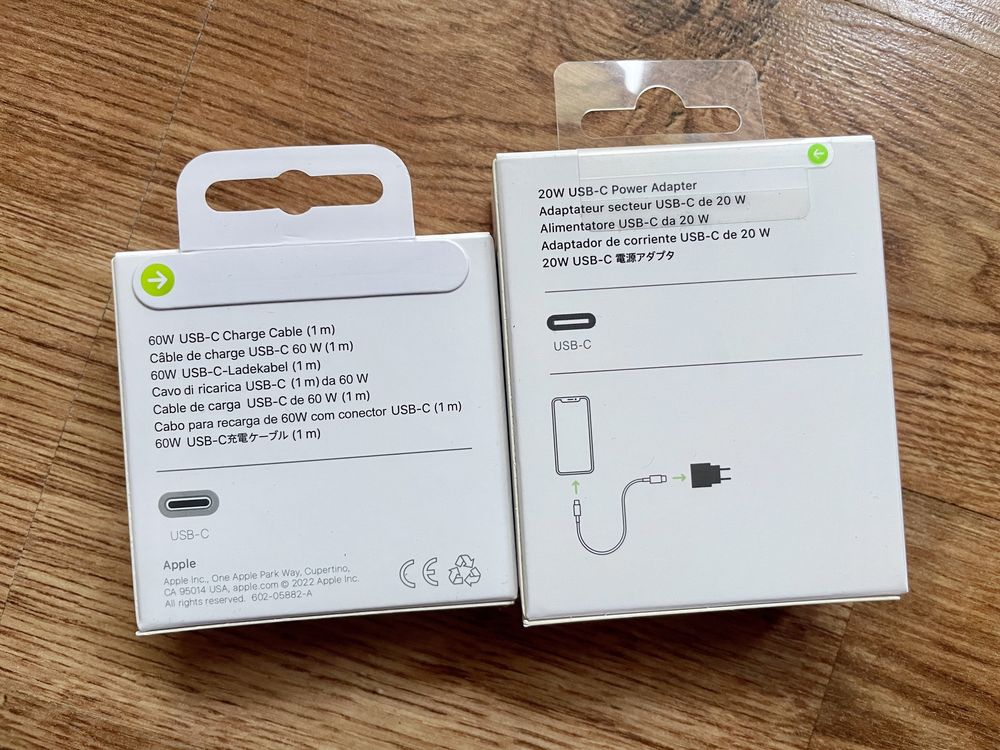 Oryginalna nowa ładowarka Apple iPhone 20W + kabel typ C- typ C 1m