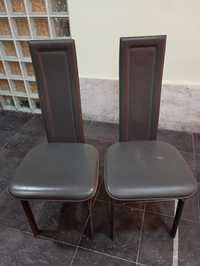 Cadeiras em cinza antracite
