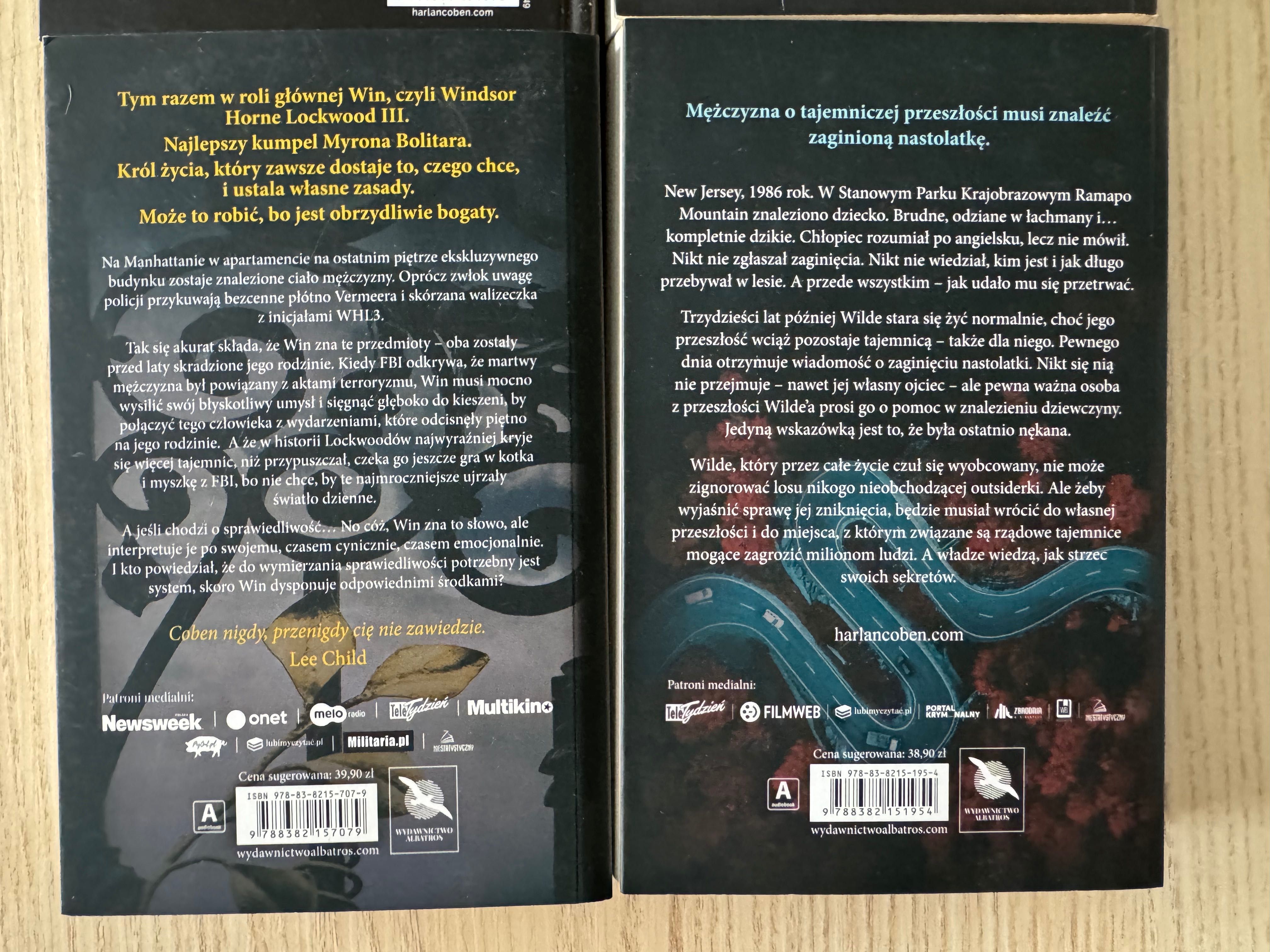 Harlan Coben - zestaw 4 książek - Kryminał