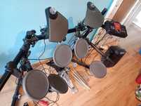 perkusja elektroniczna Yamaha DTXPLORER używana + krzesło + pałeczki