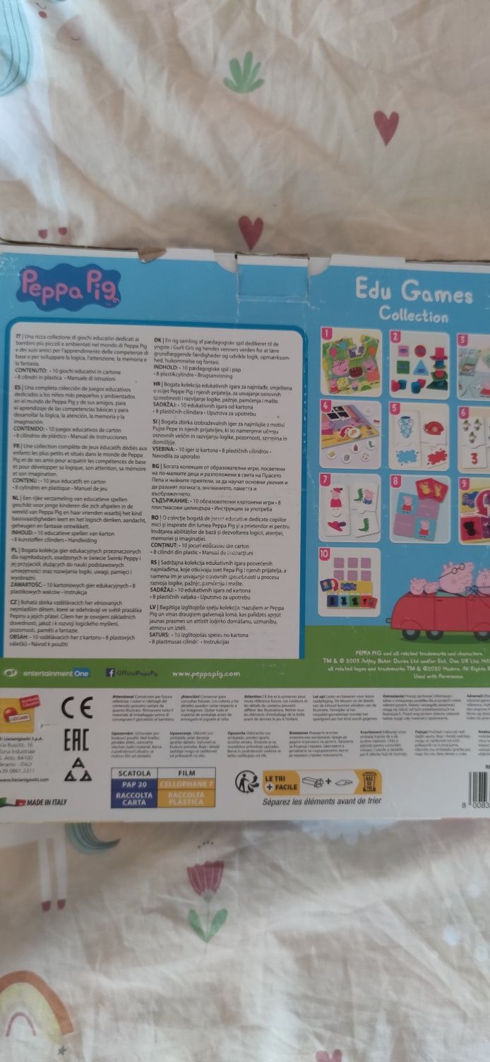 Peppa Pig kolekcja gier edukacyjnych 2+