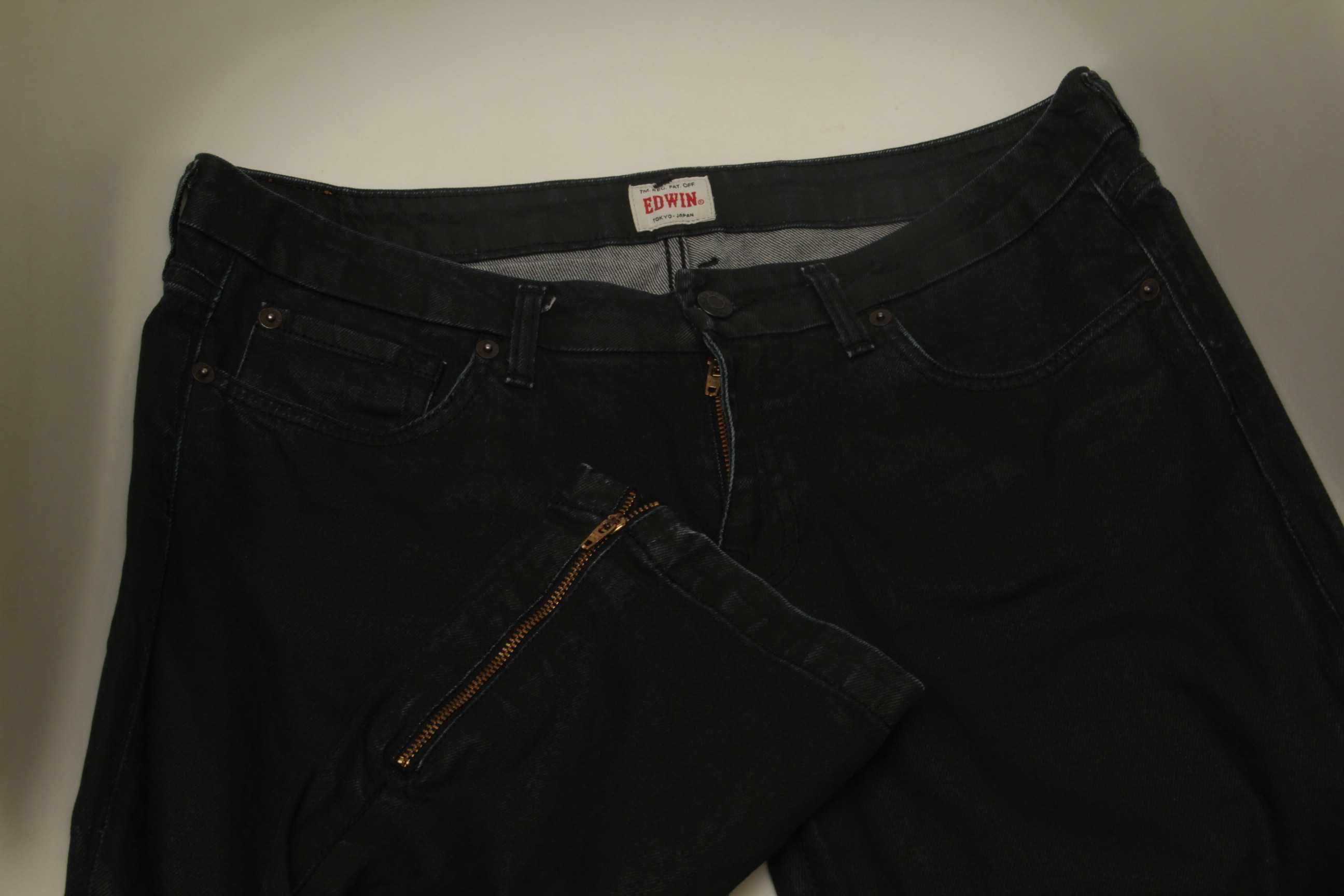 Edwin w' alice zipped pant 31 32 брюки из хлопка вскрытые полиуретаном