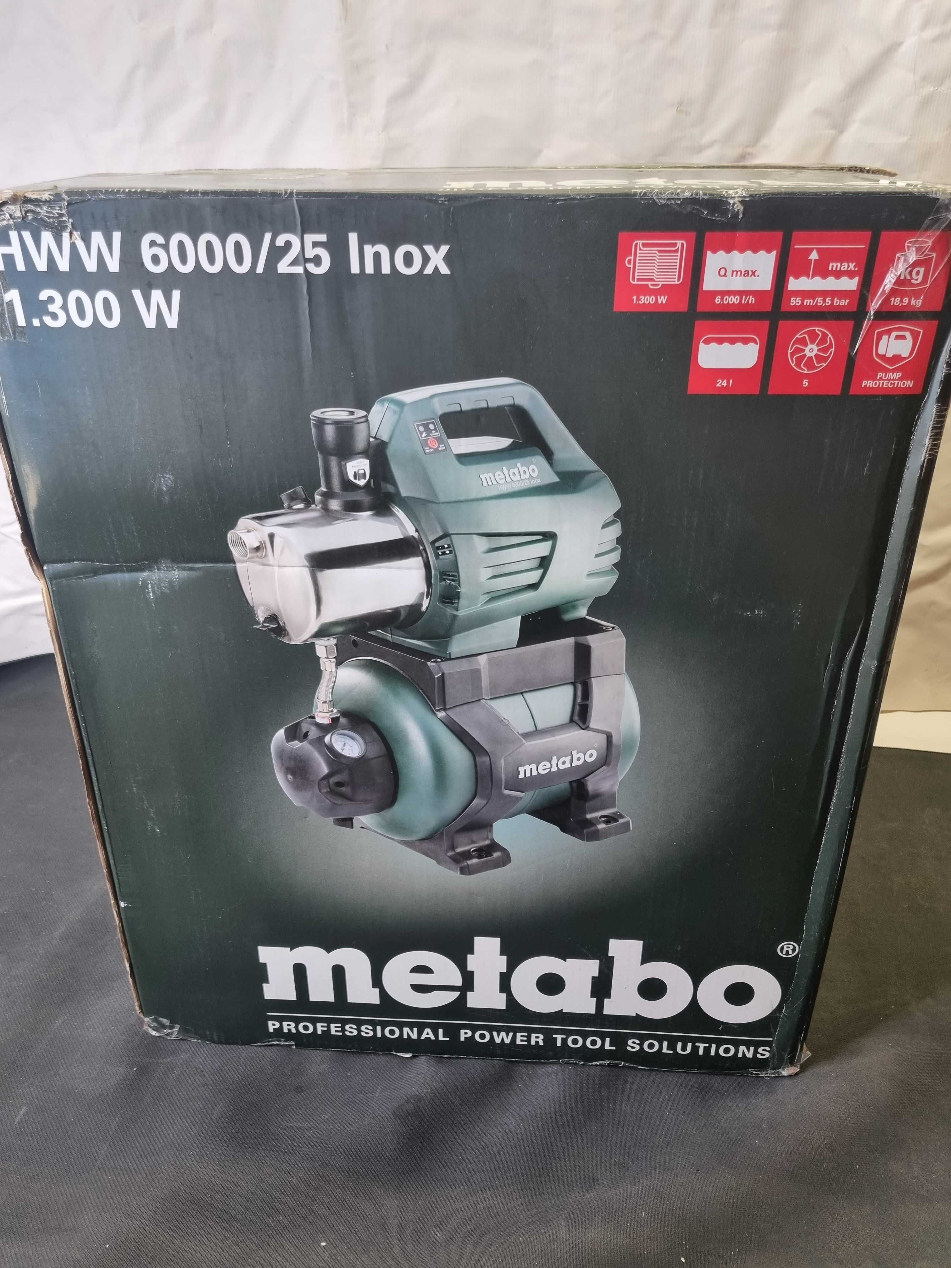 Hydrofor domowy Metabo HWW 6000/25 Inox. 1300 W 6000 l/h