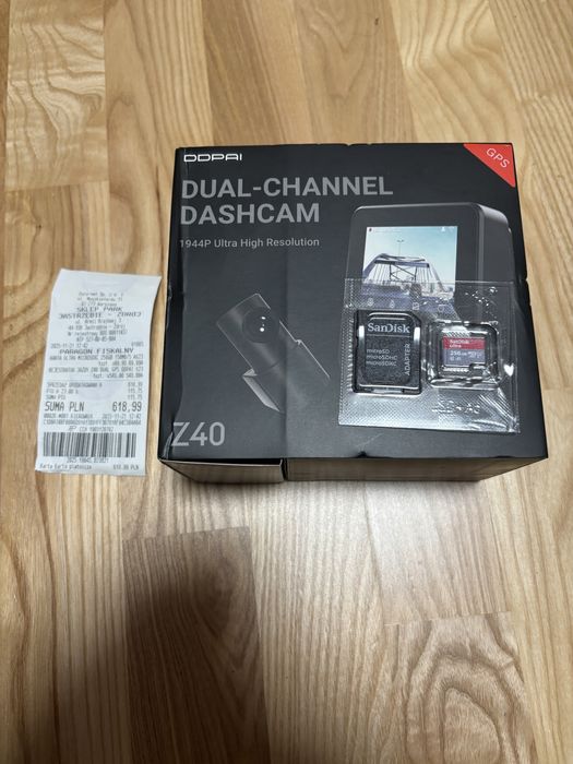 DDPAI Z40 kamerka do auta wifi+ karta sd 256gb