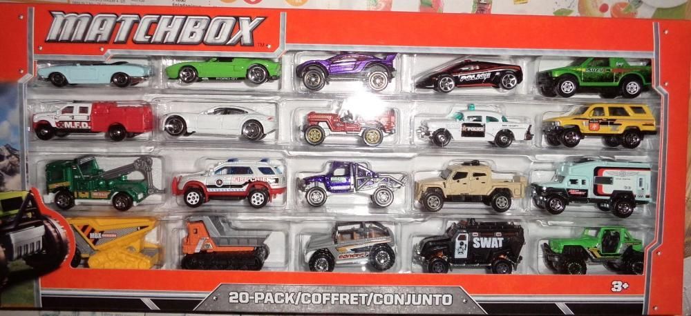 Resoraki matchbox 20pak resoraki,wysyłka, nowe,mattel oryg