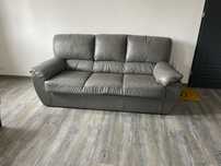 Szara Sofa skórzana