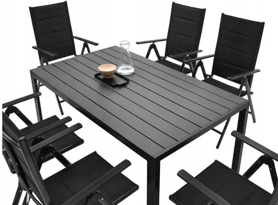 Meble Ogrodowe Zestaw STÓŁ 6+1 NA TARAS BALKON