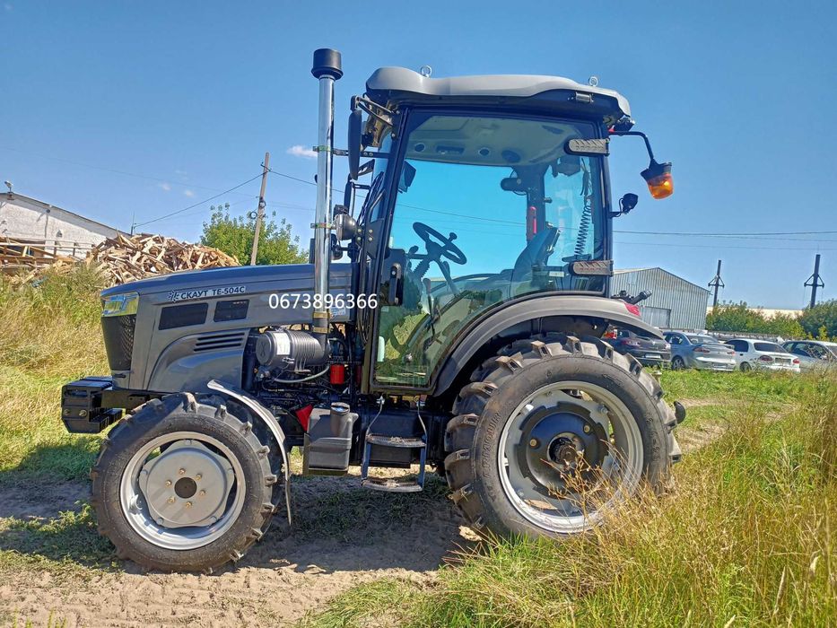 Трактор Скаут TE-504C A/C на широкій гумі з кондиціонером модель 25р.