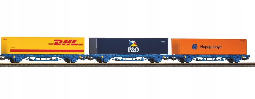 Piko 96900 - Zestaw Startowy Towarowy TRAXX Renfe z 3 Kontenerami H0