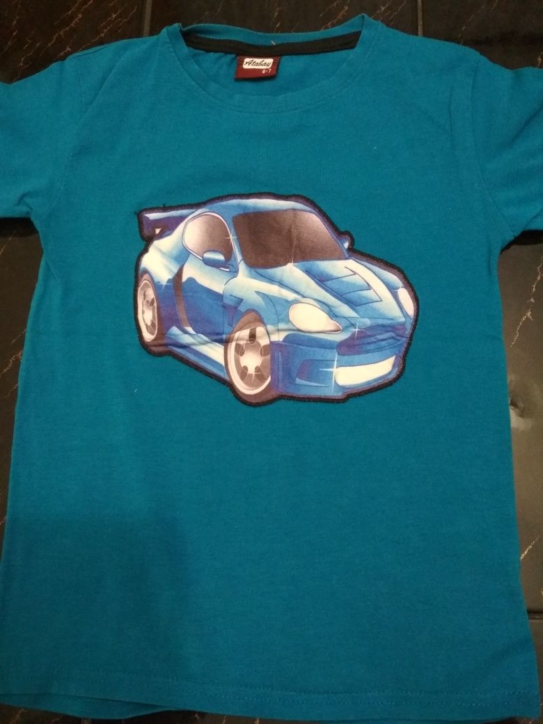 Koszulki /t-shirty chłopięce r 122/128 (wymiary).