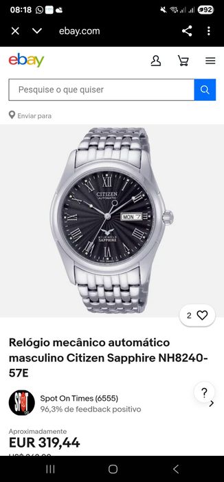 Relógio citizen perfeito