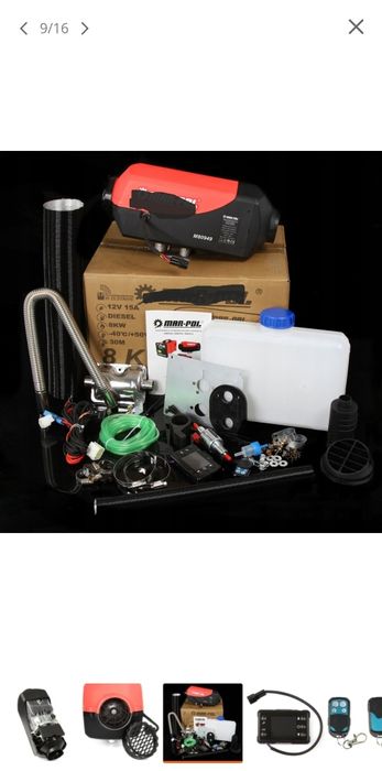 Webasto   12kw 12v 24v oraz 230v Bluetooth cały zestaw