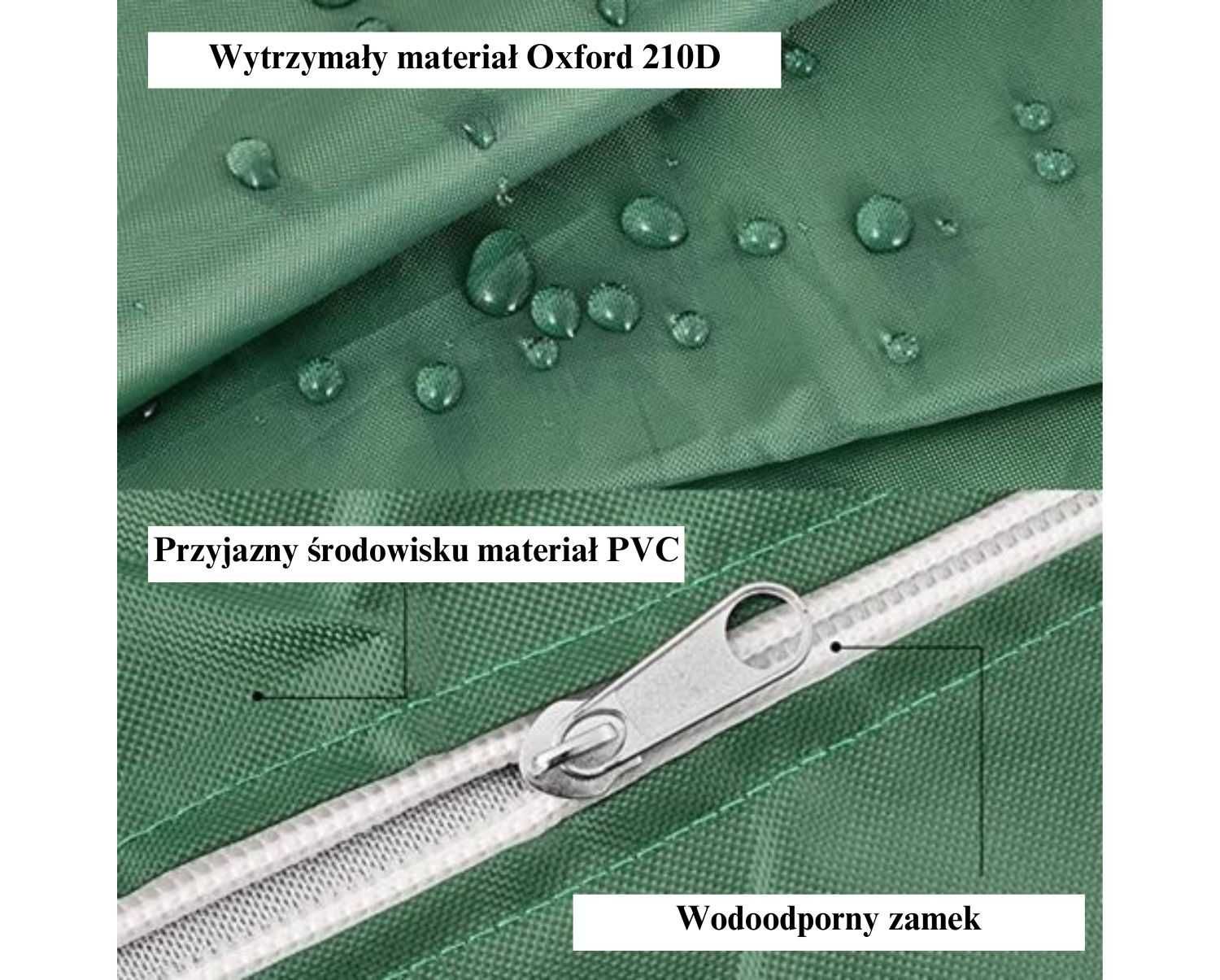 Ochronny pokrowiec z suwakiem na zbiornik na wodę Mauzer 1000l IBC