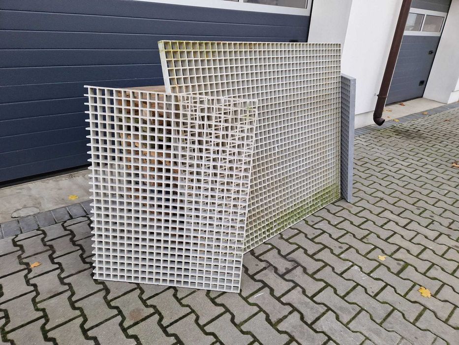 Krata pomostowa z tworzywa podłogowa z polipropylenu WEMA ociekowa