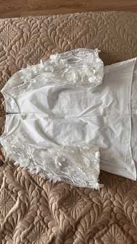 Жіноча біла блуза