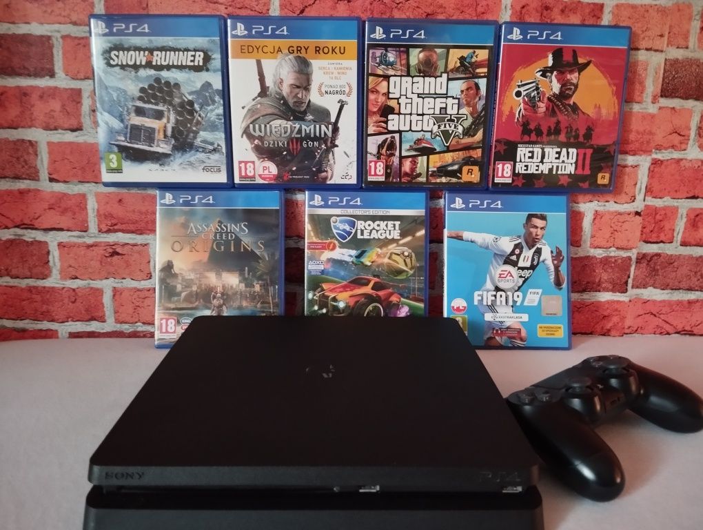 Konsola ps4 +gry 1TB