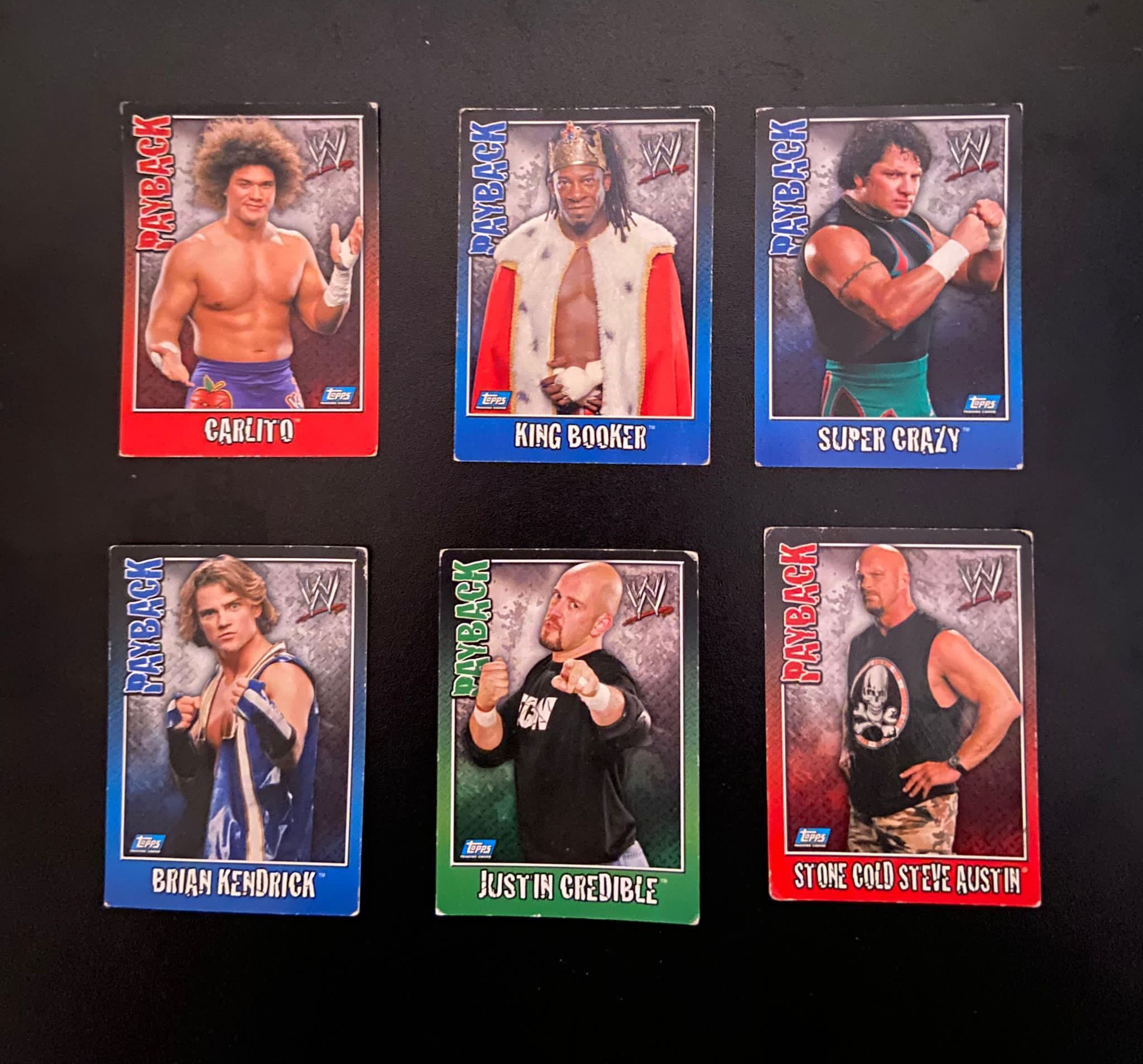 Vendo coleção de cartas WWE Payback (57 cartas)