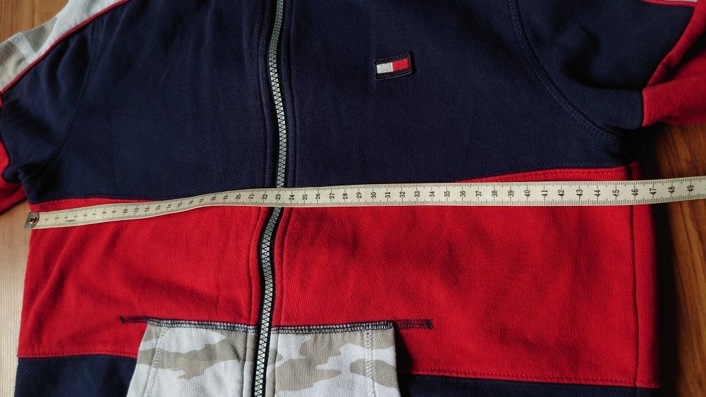 Tommy Hilfiger Bluza M 12/14 Granat Moro Chłopięca Damska na zamek