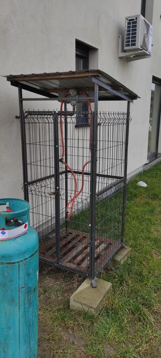 Kontener zabudowa do butli gazu 4x33kg