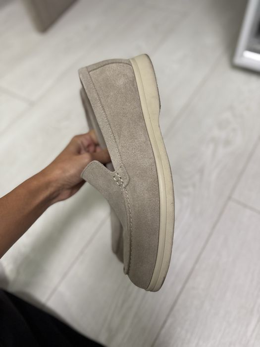 Лоферы замшевые мужские